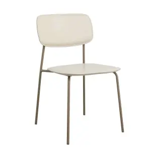 Silla de Comedor ESA, Metal / PU Beige - Nordal