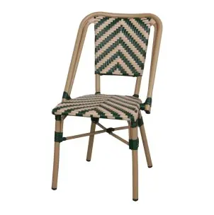 Silla Exterior PACIFIC, Metal / Ratán Sintético Beige - Vackart