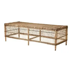 Mesa de Centro TRIBE L, Madera / Ratán / Natural - Affari