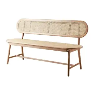 Banco HARRY, Madera / Ratán Natural - Affari