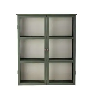 Vitrina Aparador TONE, Madera Verde / Cristal - Bloomingville