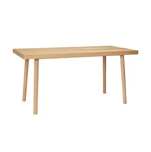 Mesa HERRINGBONE 160x80 cm de Comedor, Roble Natural - Hübsch