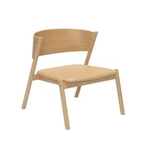 Sillón OBLIQUE, Madera Natural - Hübsch
