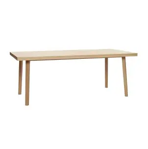 Mesa HERRINGBONE 200x100 cm de Comedor, Roble Natural - Hübsch