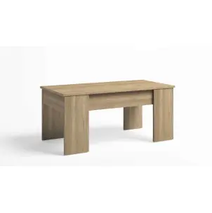 Mesa de Centro Elevable OPP, Melamina Natural - Vackart