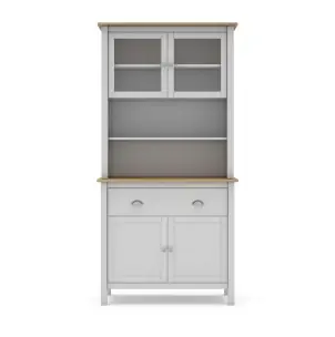 Aparador MARK 180,5 cm Alto, Madera Blanca - Vackart