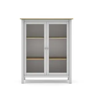 Vitrina MARK, Madera Blanca / Natural - Vackart