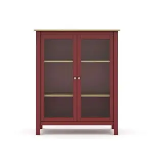 Vitrina MARK, Madera Burdeos / Natural - Vackart