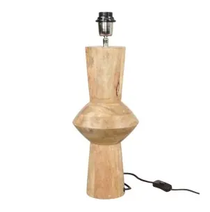 Lámpara de Sobremesa TEMUCO, Madera Maciza Natural - Vackart