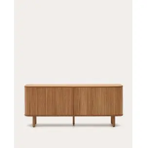 Aparador Mailen 2 puertas en chapa de fresno con acabado natural 180 x 75 cm - Kave Home