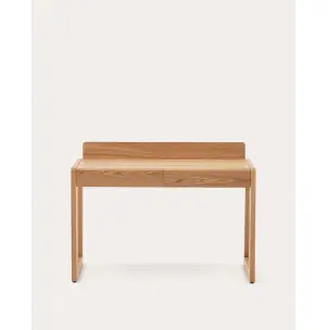 Escritorio Arandu de chapa y madera maciza de fresno 120 x 60 cm - Kave Home