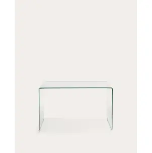 Escritorio Burano de cristal 125 x 70 cm - Kave Home