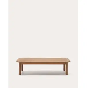 Mesa de centro exterior Sacova de madera maciza de eucalipto 140 x 89 cm FSC 100% - Kave Home