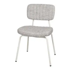 Silla CAROLO, Metal / Textil Beige - Vackart