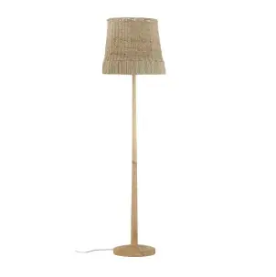 Lámpara de Pie KAKASI, Madera / Ratán Natural - Bloomingville