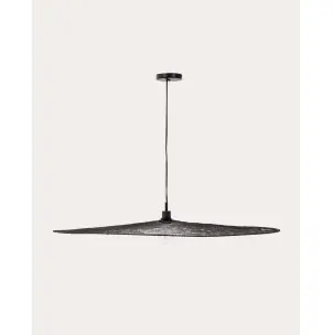 Lámpara de techo Makai de metal con acabado negro Ø 100 cm - Kave Home