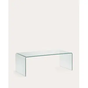 Mesa de centro Burano de cristal 110 x 50 cm - Kave Home