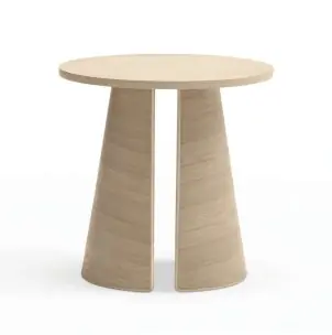 Mesa Auxiliar CEP Ø50 cm, DM / Fresno Natural Claro - Teulat