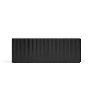 Aparador DORIC 198x48 cm, DM Negro / Interior Antracita - Teulat