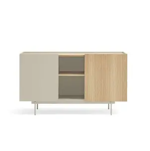 Aparador OTTO 130x45 cm, DM Arena / Roble Natural - Teulat