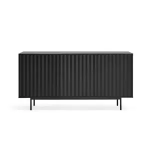 Aparador SIERRA 159x47 cm, DM Negro / Metal - Teulat