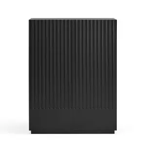 Aparador DORIC 91x120 cm, DM Negro / Interior Antracita - Teulat