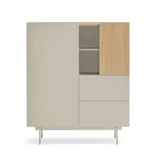 Aparador OTTO Alto 120 cm, DM Arena / Roble - Teulat