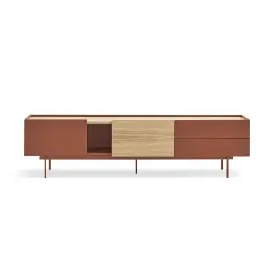 Mueble TV OTTO 180x40 cm, DM Teja / Roble - Teulat