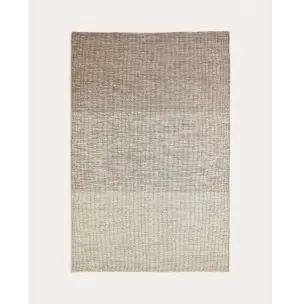 Alfombra Malenka de lana marrón 200 x 300 cm - Kave Home