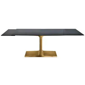 Mesa Palace rectangular extensible cristal Sovet Italia