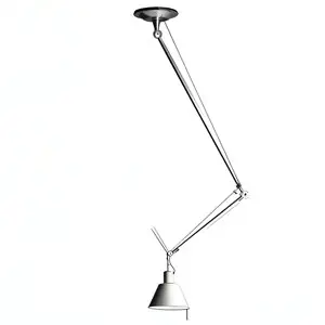 Lámpara Suspensión Tolomeo decentrata aluminio Artemide