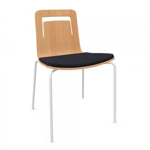 Silla Klip cojín base cuatro patas Viccarbe