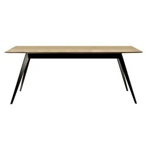 Mesa Aise rectangular fija pies metálicos Treku