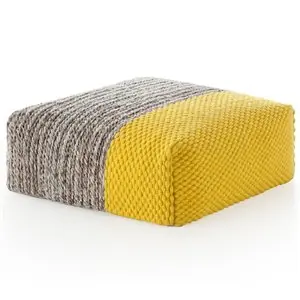 Puf Mangas Space Square Plait Amarillo GAN