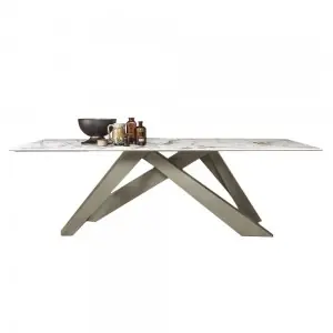 Mesa Big Table fija cerámica Bonaldo
