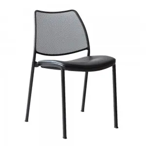 Silla Gas Negra Tapizada Red Stua