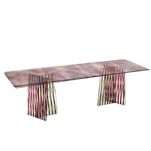 Mesa rectangular Crossing Glas Italia