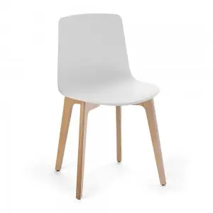 Silla Lottus Wood polipropileno Enea