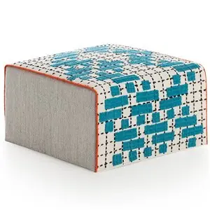 Puf Small Bandas C Turquoise GAN