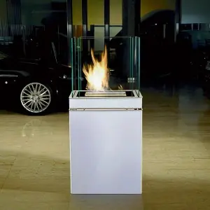 Chimenea bioetanol Semi Flame Radius design