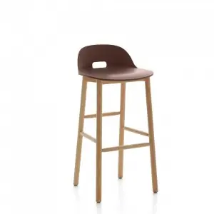 Taburete alto lumbar Alfi Emeco