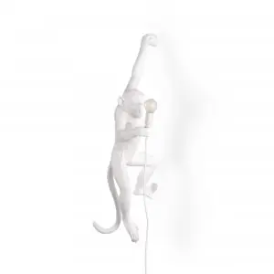 The Monkey Hanging Left Hand White Seletti