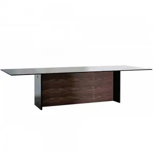 Mesa Regolo doble base cristal Sovet Italia