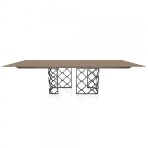 Mesa Majesty Extensible Madera/Cristal Bontempi