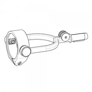 Horquilla soporte difusor Tolomeo Artemide