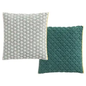 Cojín Silai cuadrado Celadon-Green GAN