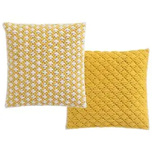 Cojín Silai cuadrado Yellow-yellow GAN