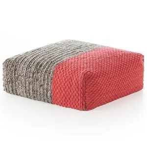 Puf Mangas Space Square Plait Coral GAN