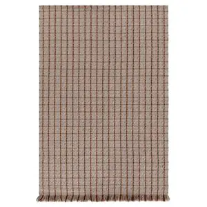 Alfombra Garden Layers Checks terracotta GAN