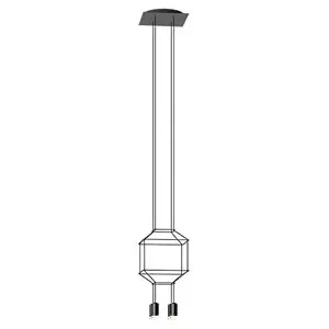 Lámpara suspensión Wireflow Vibia